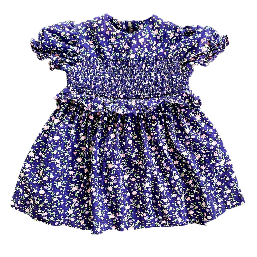 Vintage 70s Toddlers Childrens Cinderella Stop the Press Dress 4